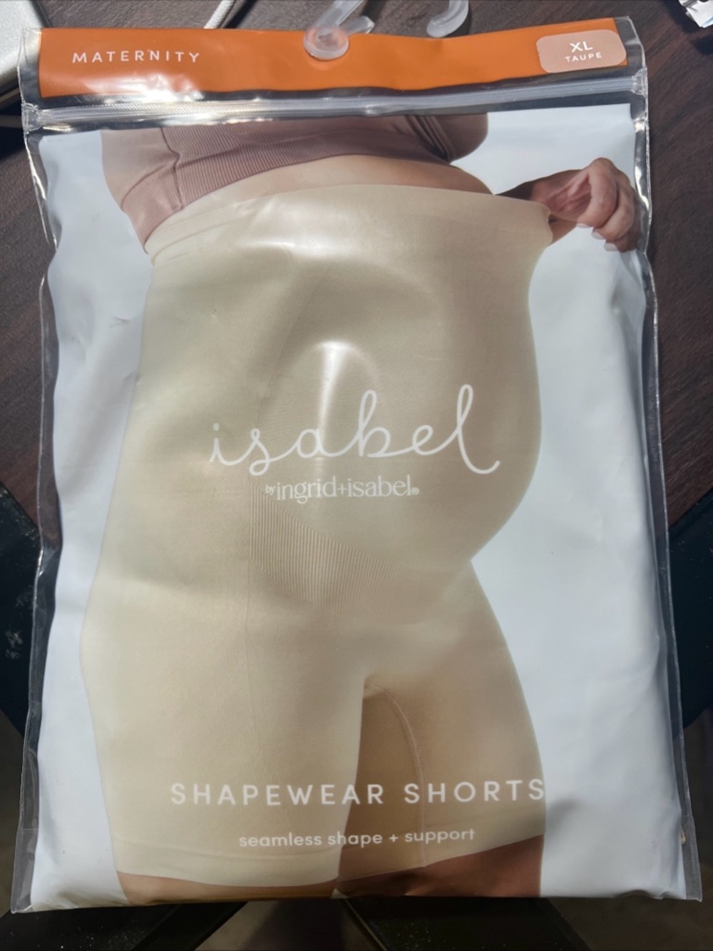 Ingrid & Isabel Taupe Maternity Shapewear Shorts